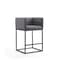 Manhattan Comfort Embassy Counter Stool in Grey and Black, PK3 3-CS011-GY - alternate 3